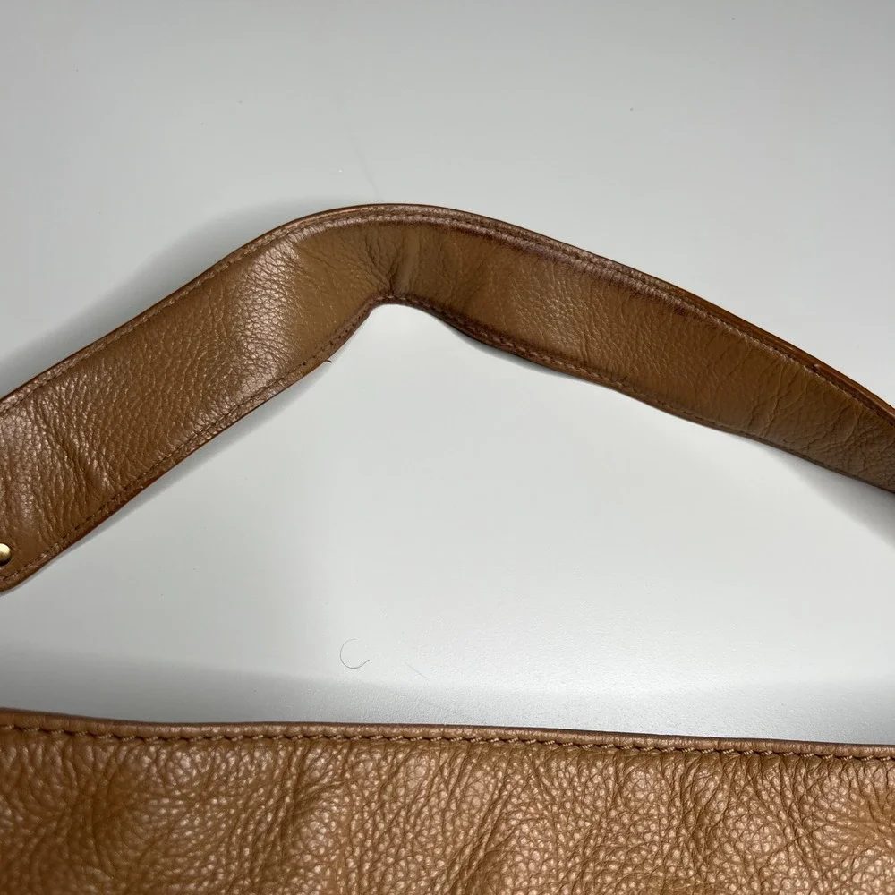 Michael Kors Austin Pebbled Leather Shoulder‎ Tote Bag Brown Slouchy Hobo